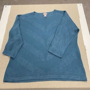 Chico's 3/4 sleeve sweater. Size 2/12